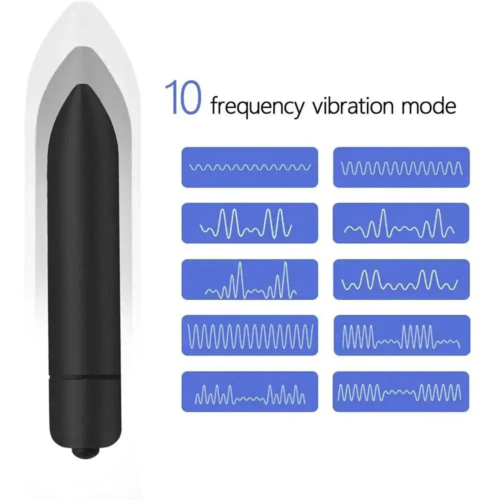 10 Speed Mini Bullet Vibrator For Women Waterproof Clitoris Stimulator Dildo Vibrators Vagina Sex Toys For Woman Sex Products - The Lady's Haven