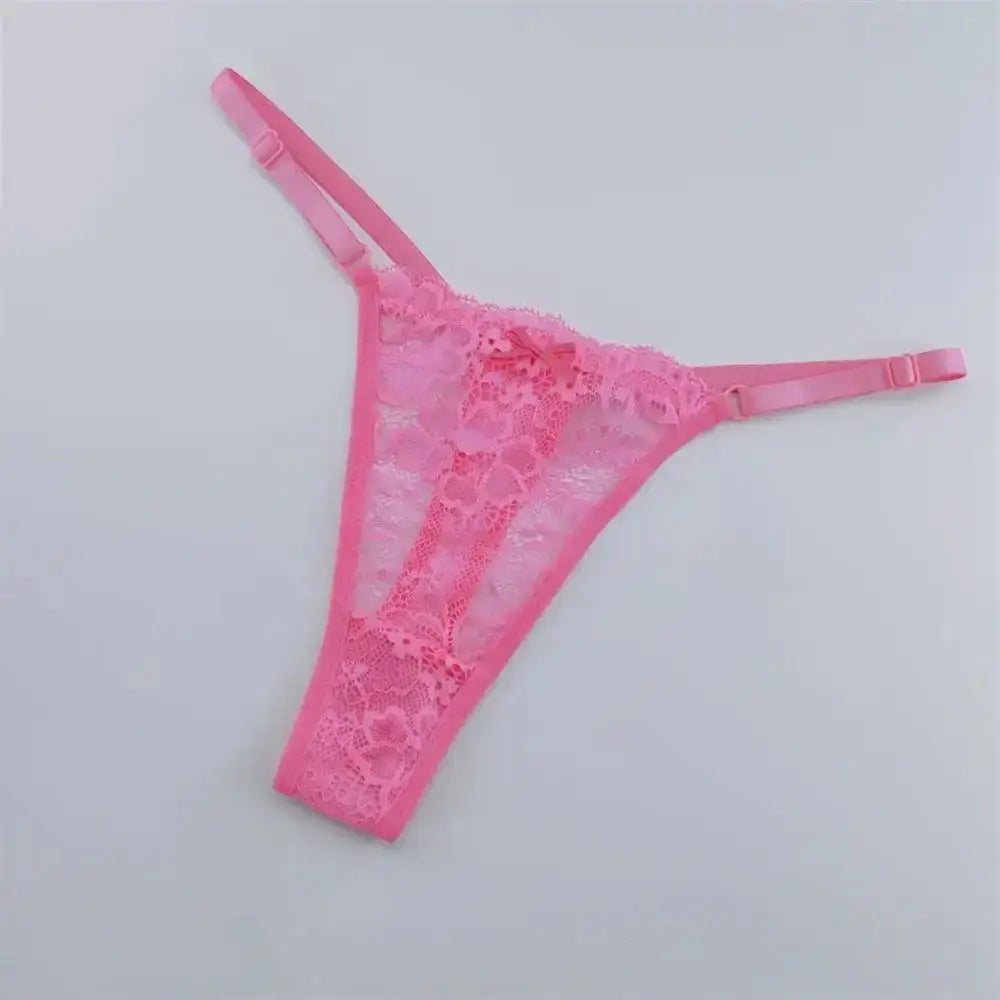3Pcs Lace Thongs Women Lace Low Waist Panties Sexy Transparent Underwear Fashion Breathable G - string Ladies Intimates Lingerie - The Lady's Haven