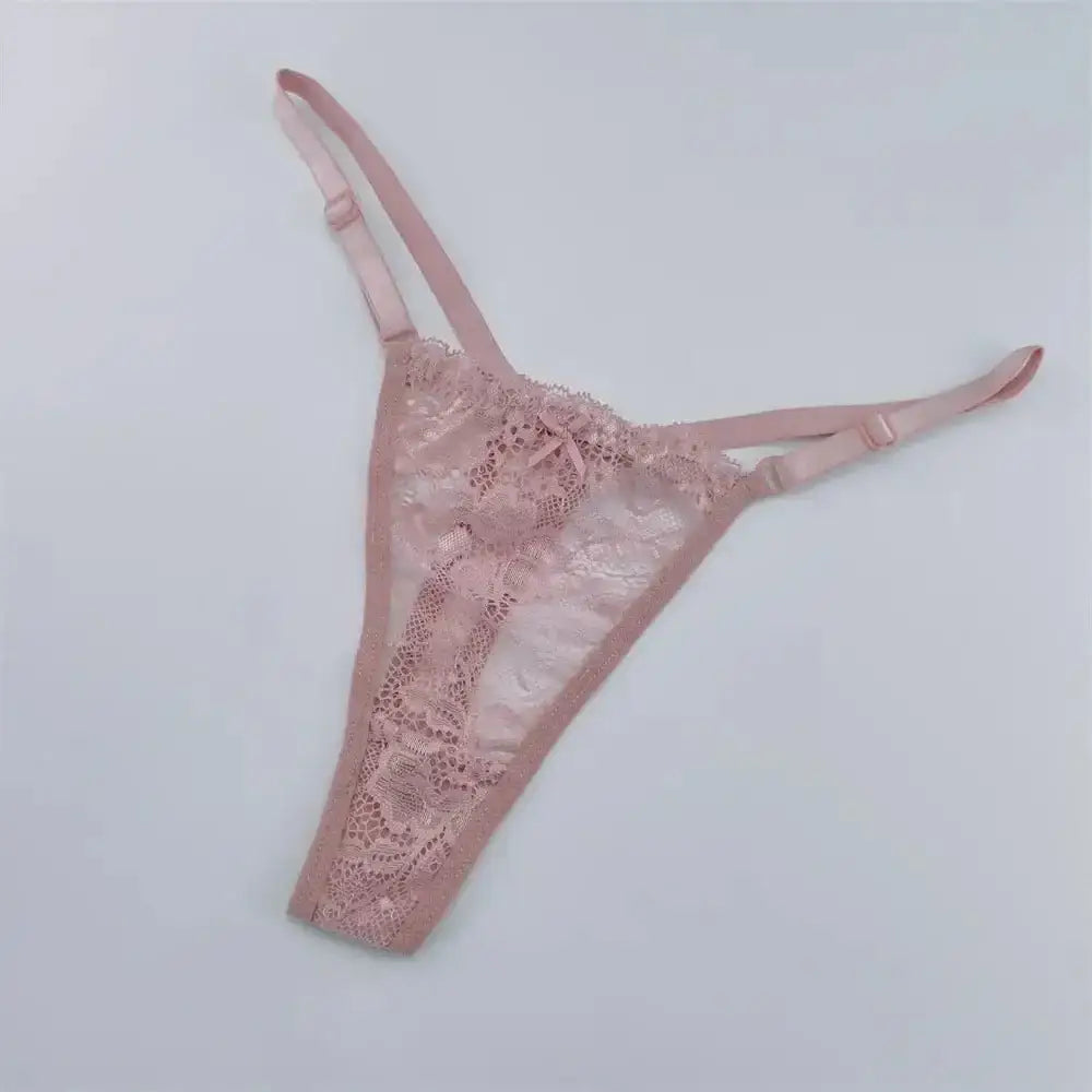 3Pcs Lace Thongs Women Lace Low Waist Panties Sexy Transparent Underwear Fashion Breathable G - string Ladies Intimates Lingerie - The Lady's Haven