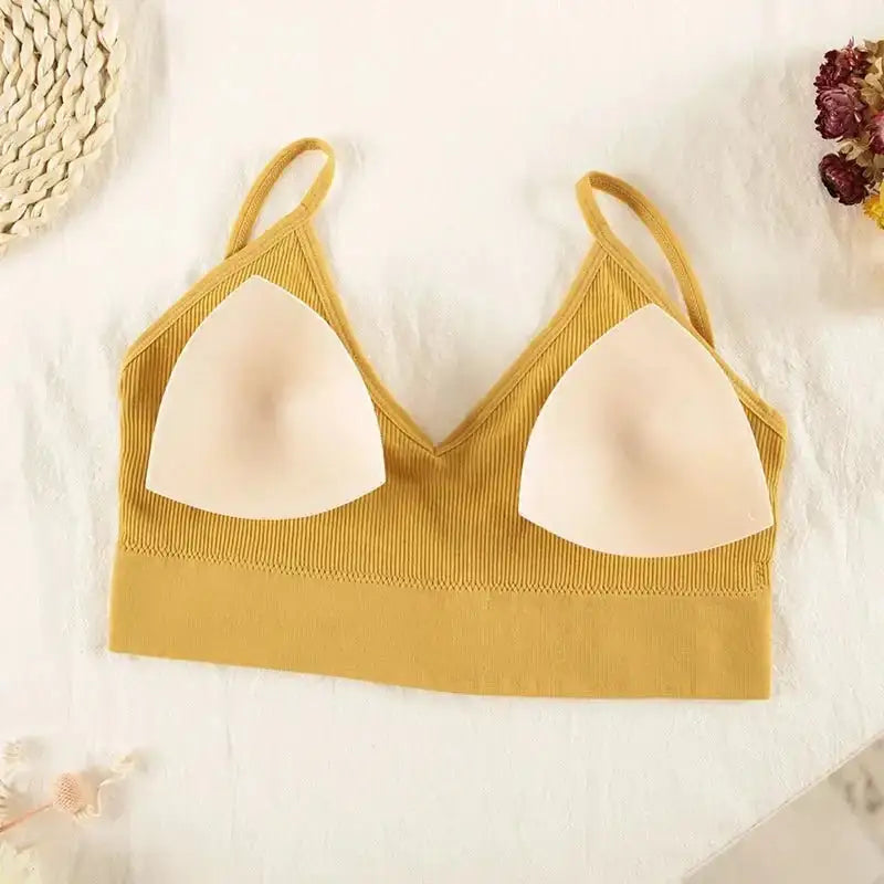 CHRLEISURE Women Underwear Set Wireless Lingerie Panties Bra Sexy G - String Seamless Tank Crop Top Brassiere New - The Lady's Haven