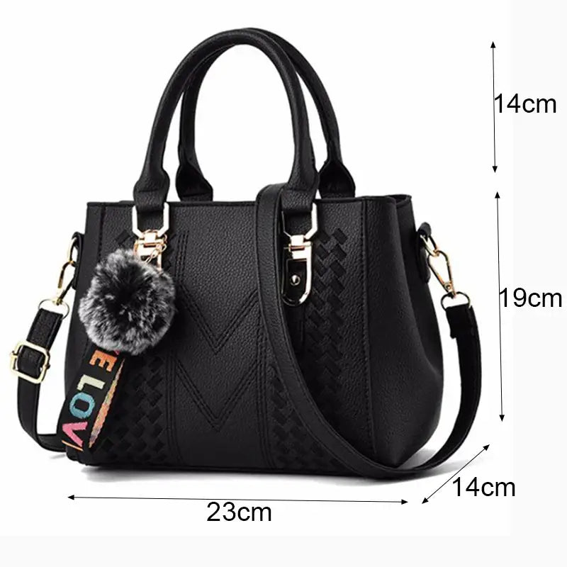 Embroidery Messenger Bags Women Leather Handbags Sac a Main