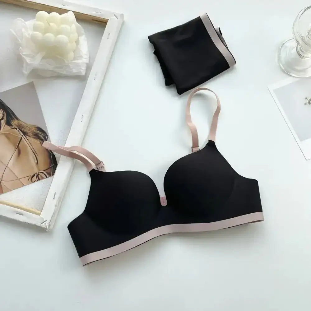 Seamless Bras for Women Comfort Wireless Underwear Women's No Steel Ring Bralette 3/4 Cup Glossy Bra Female 32 34 36 38 Lingerie - The Lady's Haven