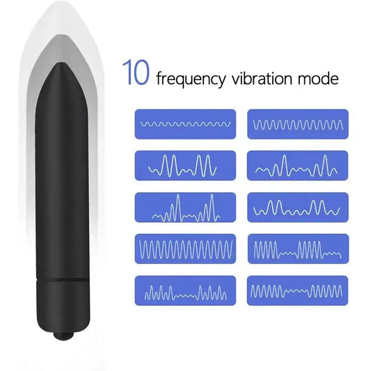 10 Speed Mini Bullet Vibrator For Women Waterproof Clitoris Stimulator Dildo Vibrators Vagina Sex Toys For Woman Sex Products - The Lady's Haven