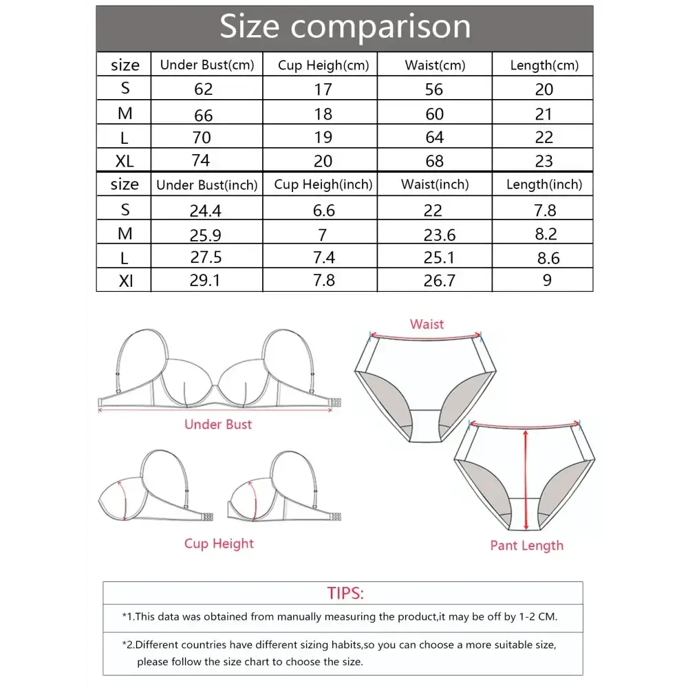 2 - piece Sexy Multi - color Lingerie Set For Women's Gathering Push Up Underwear For Women's Flower Underwear Set A2155 - The Lady's Haven