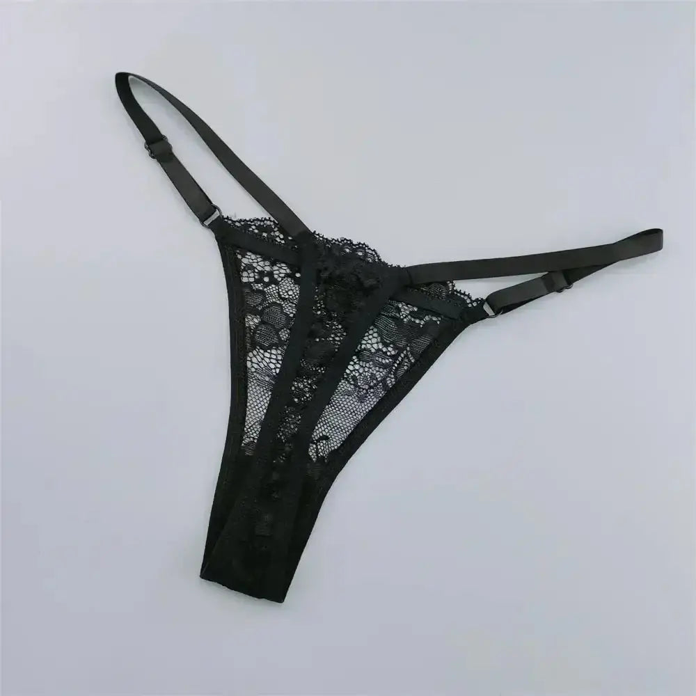 3Pcs Lace Thongs Women Lace Low Waist Panties Sexy Transparent Underwear Fashion Breathable G - string Ladies Intimates Lingerie - The Lady's Haven