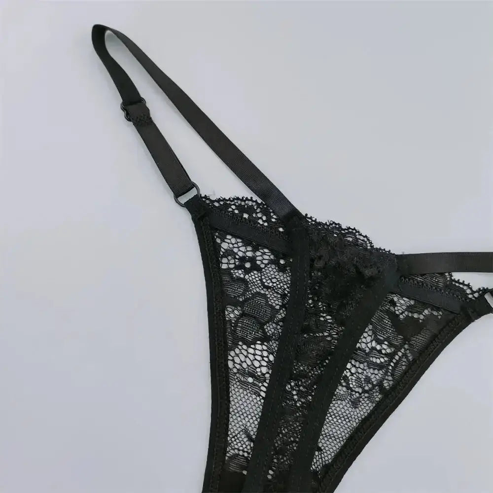 3Pcs Lace Thongs Women Lace Low Waist Panties Sexy Transparent Underwear Fashion Breathable G - string Ladies Intimates Lingerie - The Lady's Haven