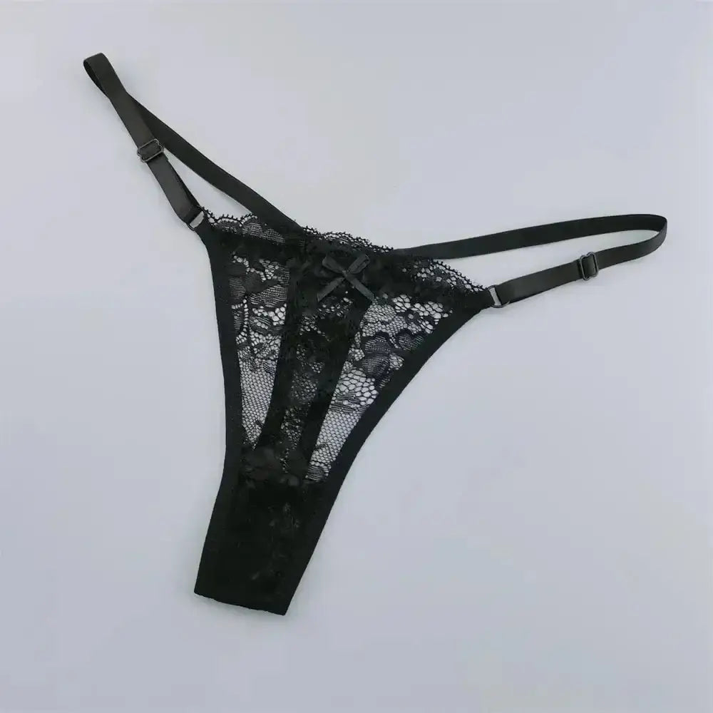 3Pcs Lace Thongs Women Lace Low Waist Panties Sexy Transparent Underwear Fashion Breathable G - string Ladies Intimates Lingerie - The Lady's Haven