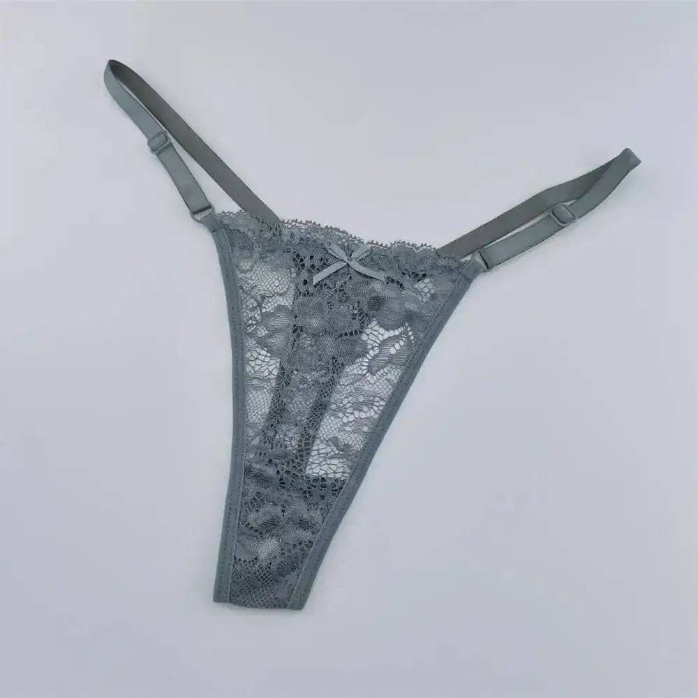 3Pcs Lace Thongs Women Lace Low Waist Panties Sexy Transparent Underwear Fashion Breathable G - string Ladies Intimates Lingerie - The Lady's Haven