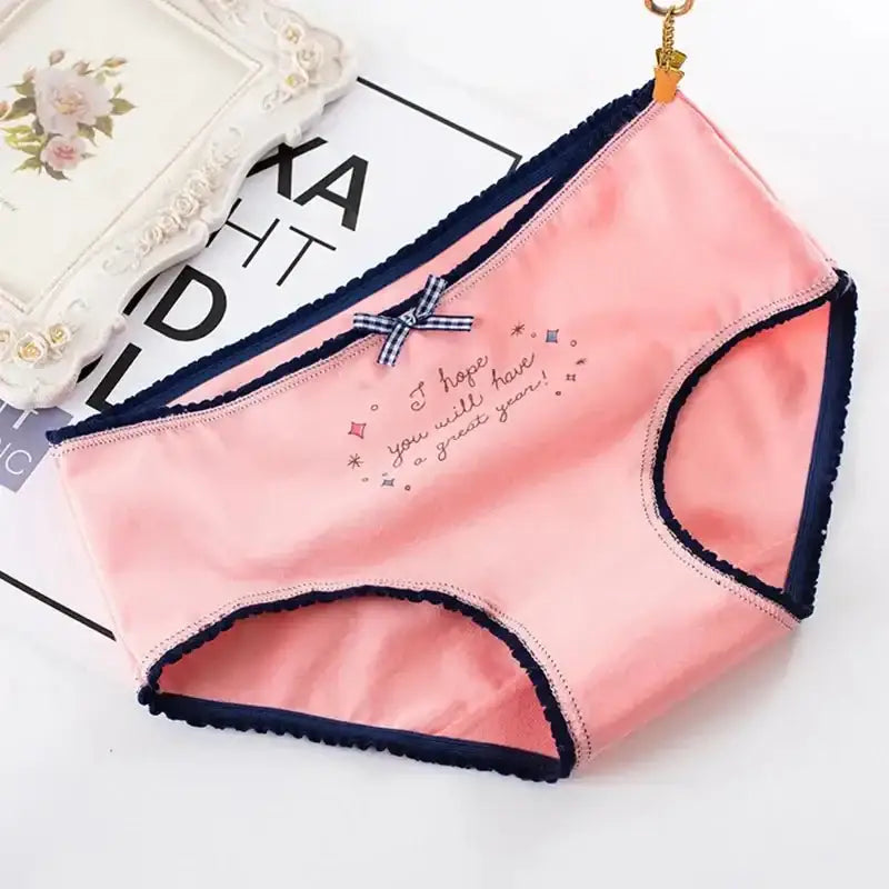 5Pcs Cotton Underwear Women's Panties Plus Size Briefs Girls Calcinha Sexy Lingerie Ladies Panty Print Cartoon Female Underpant - The Lady's Haven