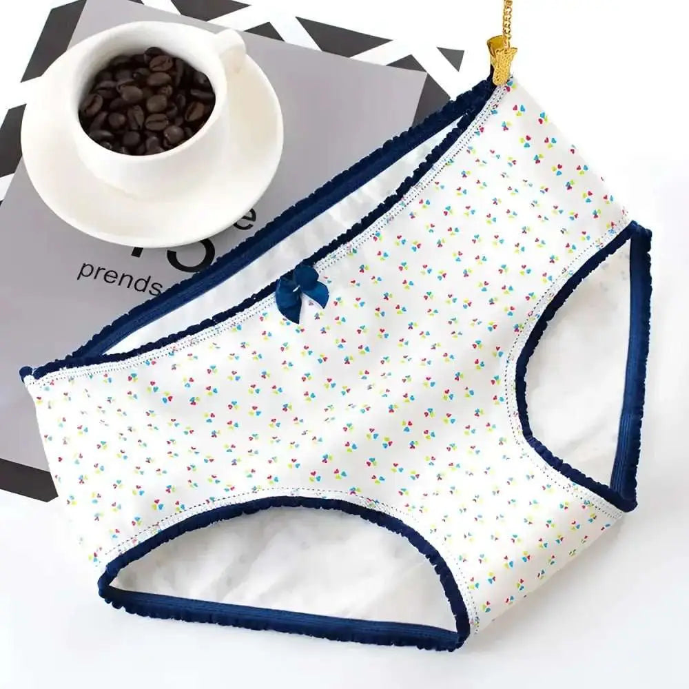 5Pcs Cotton Underwear Women's Panties Plus Size Briefs Girls Calcinha Sexy Lingerie Ladies Panty Print Cartoon Female Underpant - The Lady's Haven