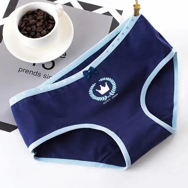 5Pcs Cotton Underwear Women's Panties Plus Size Briefs Girls Calcinha Sexy Lingerie Ladies Panty Print Cartoon Female Underpant - The Lady's Haven