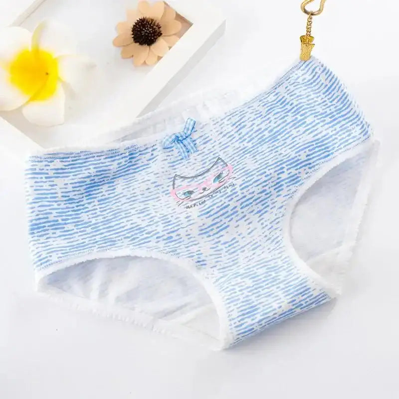 5Pcs Cotton Underwear Women's Panties Plus Size Briefs Girls Calcinha Sexy Lingerie Ladies Panty Print Cartoon Female Underpant - The Lady's Haven