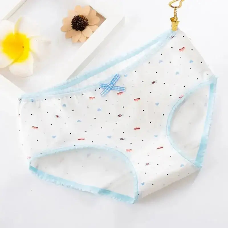 5Pcs Cotton Underwear Women's Panties Plus Size Briefs Girls Calcinha Sexy Lingerie Ladies Panty Print Cartoon Female Underpant - The Lady's Haven