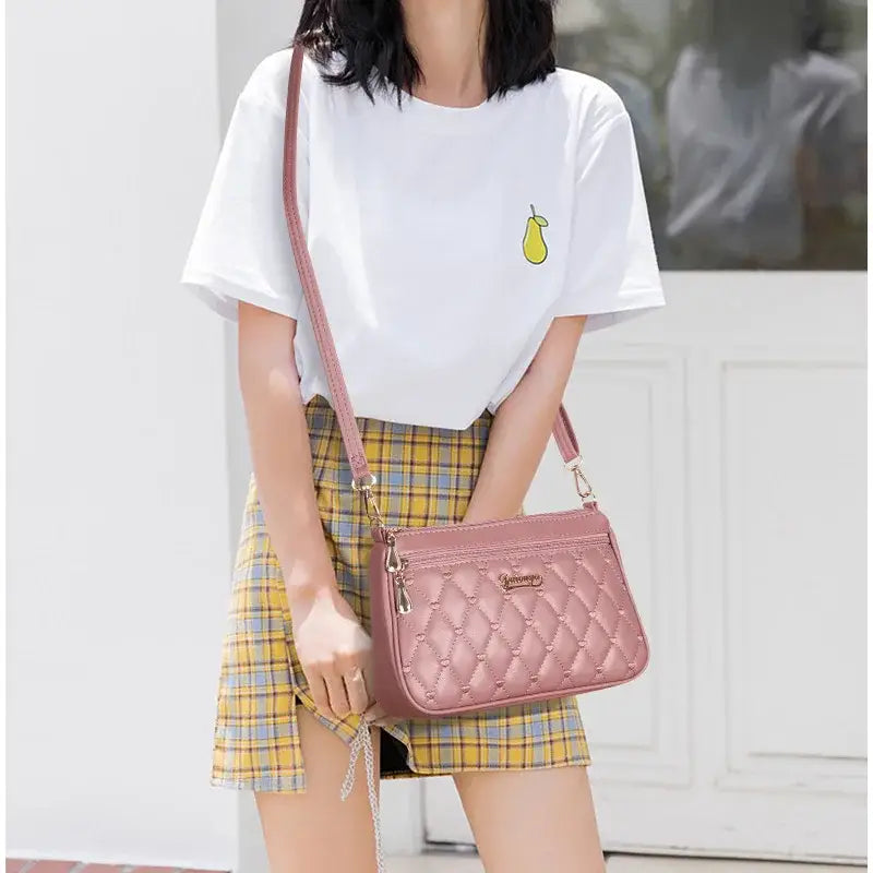 Embroidery Messenger Bags Women Leather Handbags Sac a Main