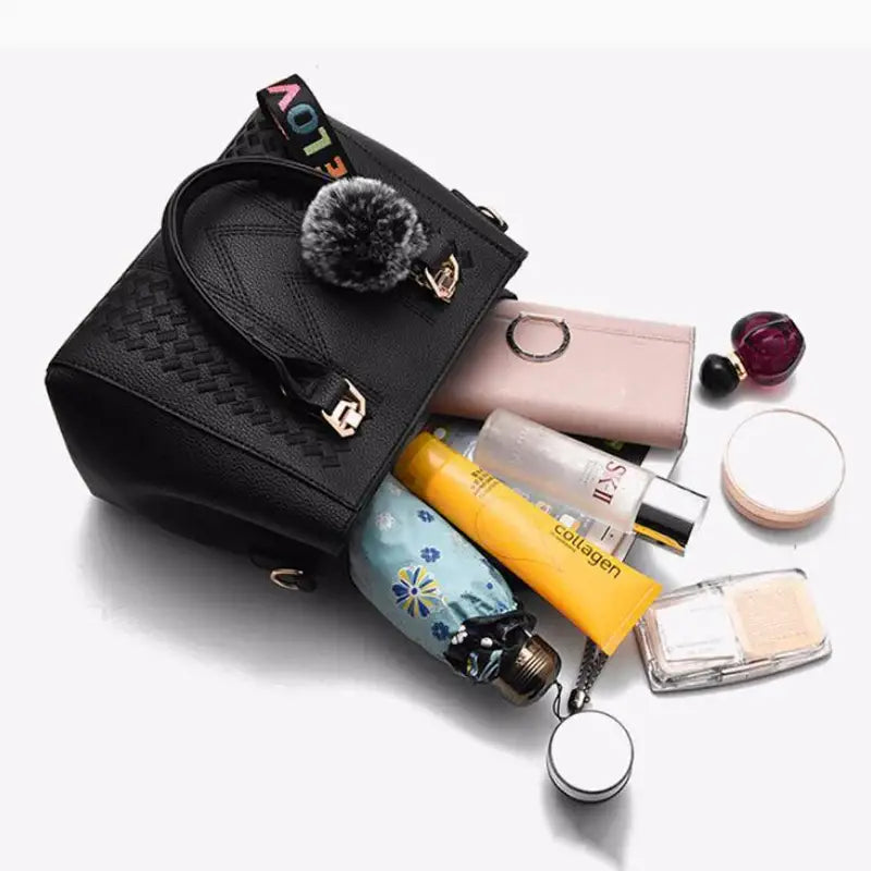 Embroidery Messenger Bags Women Leather Handbags Sac a Main