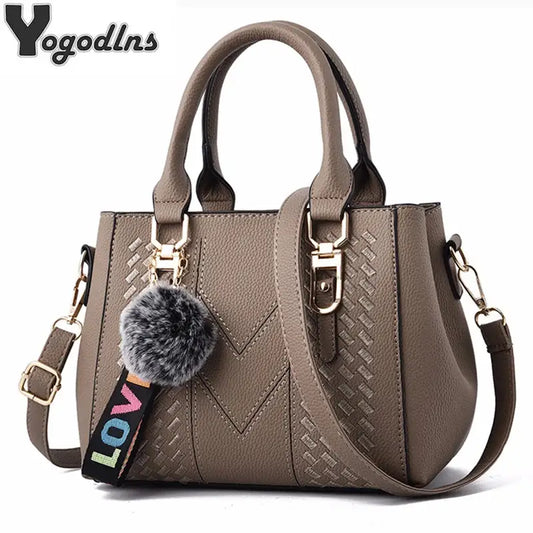 Embroidery Messenger Bags Women Leather Handbags Sac a Main