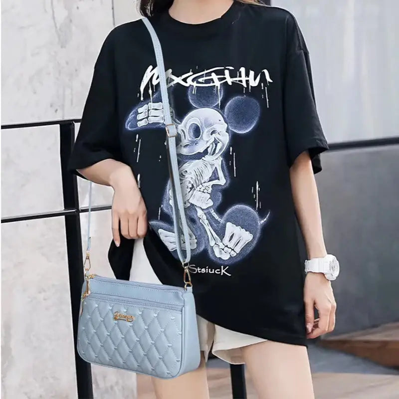 Embroidery Messenger Bags Women Leather Handbags Sac a Main