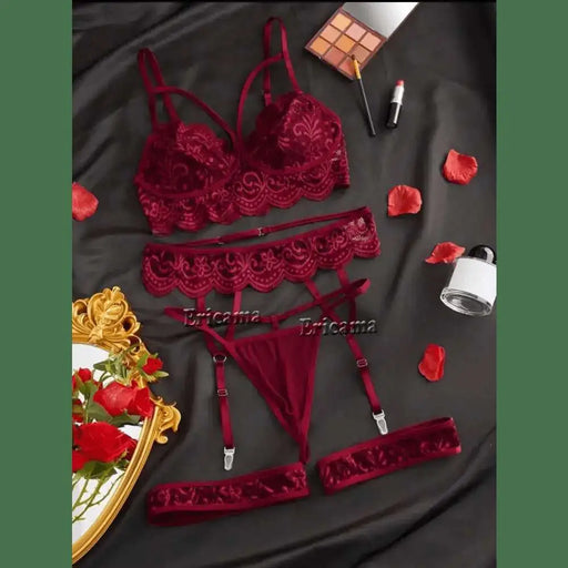 Erotic Sexy Lace Bra And Panty Set Underwear Transparent Bra Exotic Sets Sexy Thong Woman Porn Fancy Sensual Luxury Lingerie - The Lady's Haven