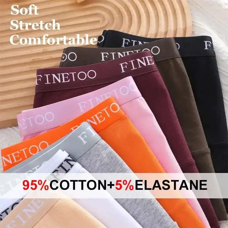 FINETOO 3Pcs Cotton Letter Belt Underwear Women's Panties Sexy Breathable Low Waist Briefs Female Stretch Comfortable Lingerie - The Lady's Haven