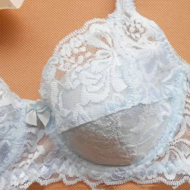 New Sexy Floral Lace Bras Women Summer Thin Push Up Brassiere Solid Color Comfort Breathable Underwear Female Fashion Lingerie - The Lady's Haven
