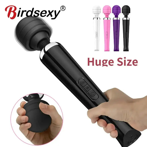 Powerful Big Magic Wand Vibrator Sex Toys for Women Masturbator Clitoris Stimulator G - spot Dildo Vibrator AV Sex Toys for Adults - The Lady's Haven