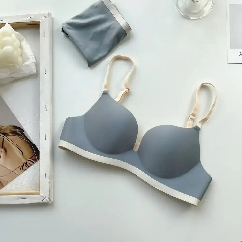 Seamless Bras for Women Comfort Wireless Underwear Women's No Steel Ring Bralette 3/4 Cup Glossy Bra Female 32 34 36 38 Lingerie - The Lady's Haven