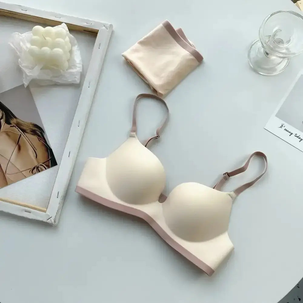 Seamless Bras for Women Comfort Wireless Underwear Women's No Steel Ring Bralette 3/4 Cup Glossy Bra Female 32 34 36 38 Lingerie - The Lady's Haven