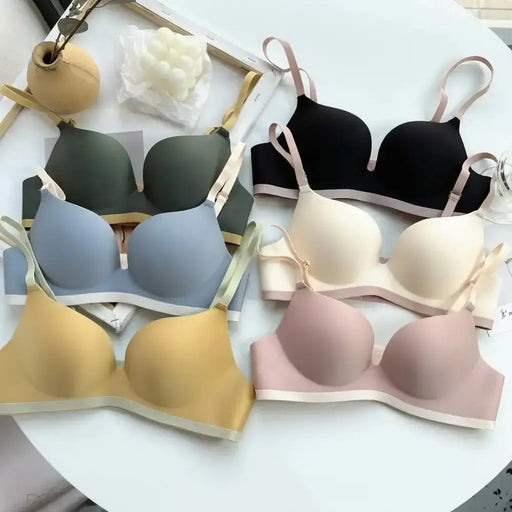 Seamless Bras for Women Comfort Wireless Underwear Women's No Steel Ring Bralette 3/4 Cup Glossy Bra Female 32 34 36 38 Lingerie - The Lady's Haven