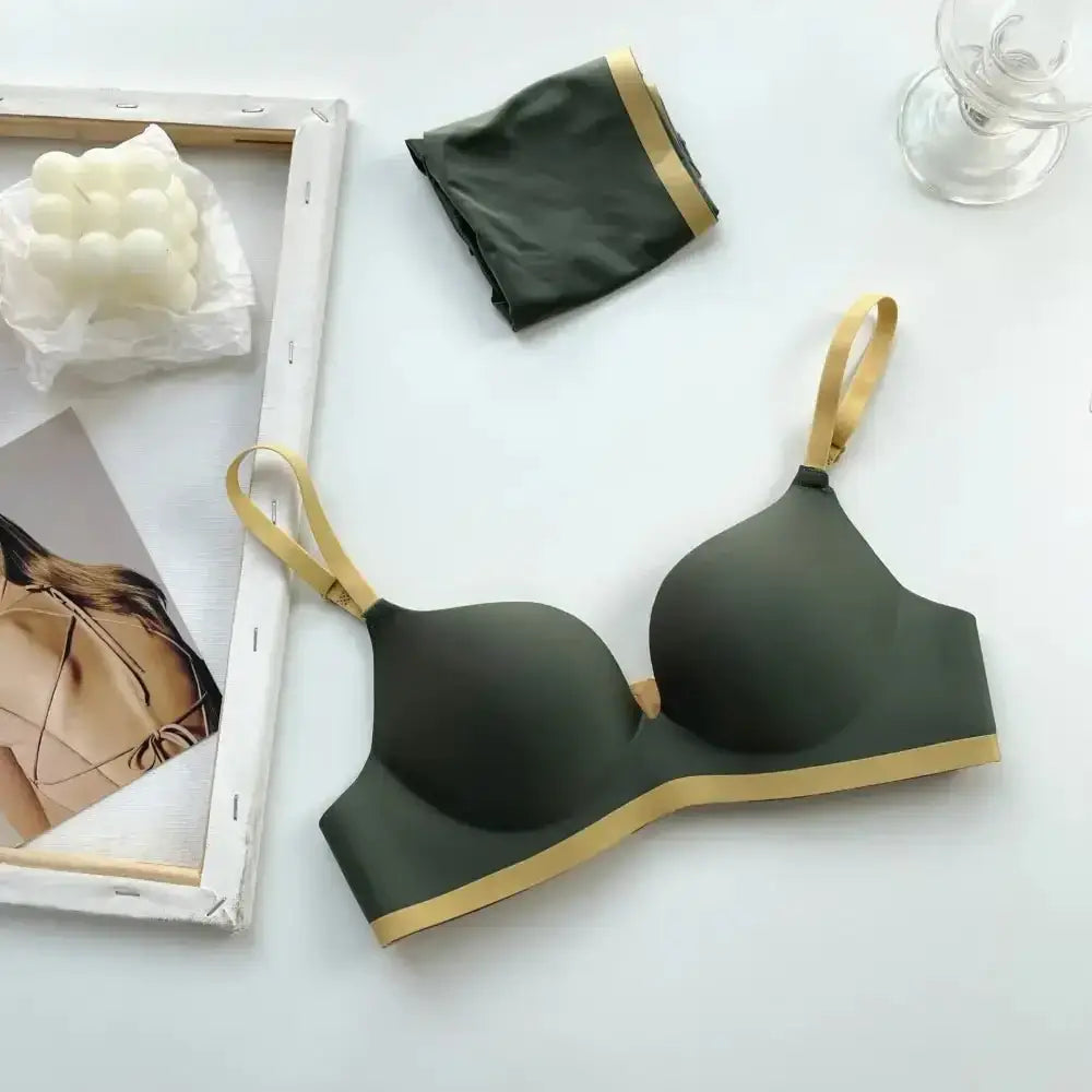 Seamless Bras for Women Comfort Wireless Underwear Women's No Steel Ring Bralette 3/4 Cup Glossy Bra Female 32 34 36 38 Lingerie - The Lady's Haven