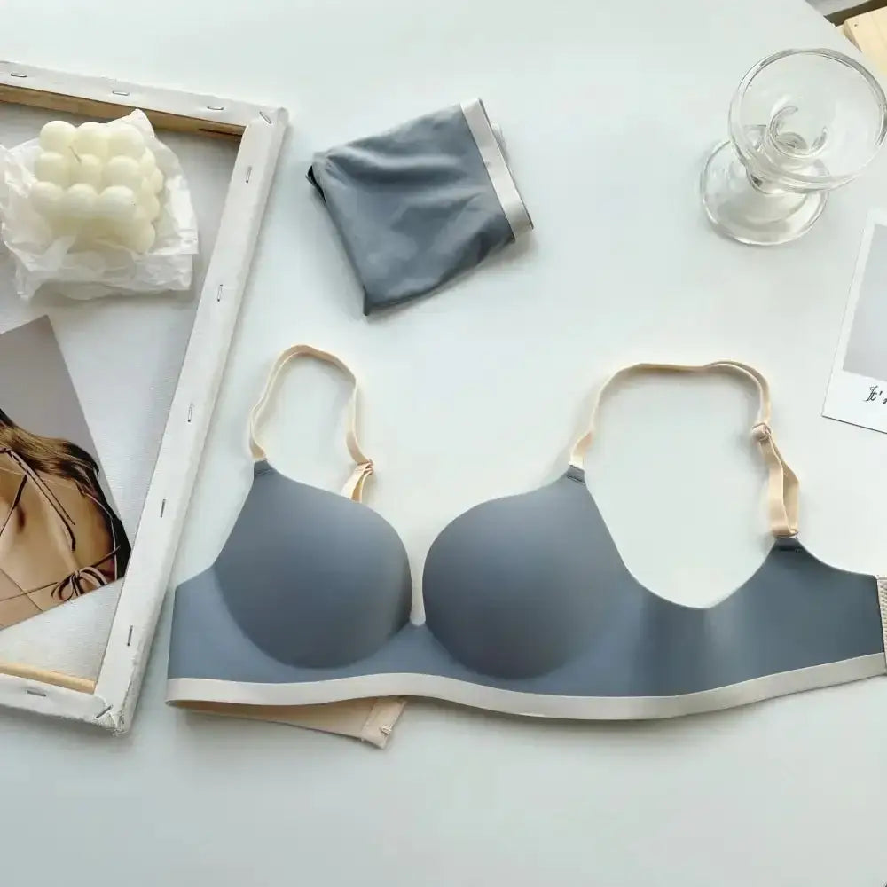 Seamless Bras for Women Comfort Wireless Underwear Women's No Steel Ring Bralette 3/4 Cup Glossy Bra Female 32 34 36 38 Lingerie - The Lady's Haven