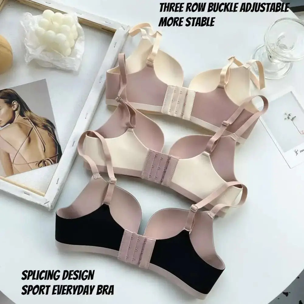Seamless Bras for Women Comfort Wireless Underwear Women's No Steel Ring Bralette 3/4 Cup Glossy Bra Female 32 34 36 38 Lingerie - The Lady's Haven
