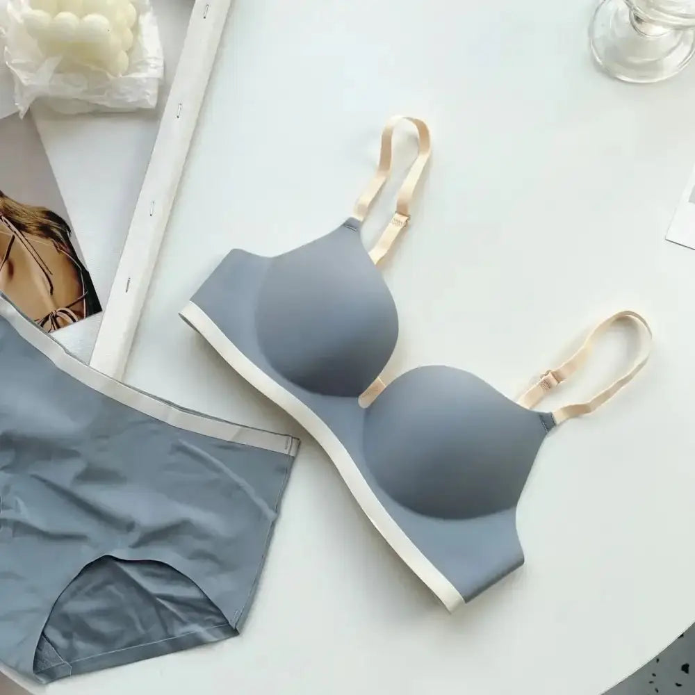 Seamless Bras for Women Comfort Wireless Underwear Women's No Steel Ring Bralette 3/4 Cup Glossy Bra Female 32 34 36 38 Lingerie - The Lady's Haven