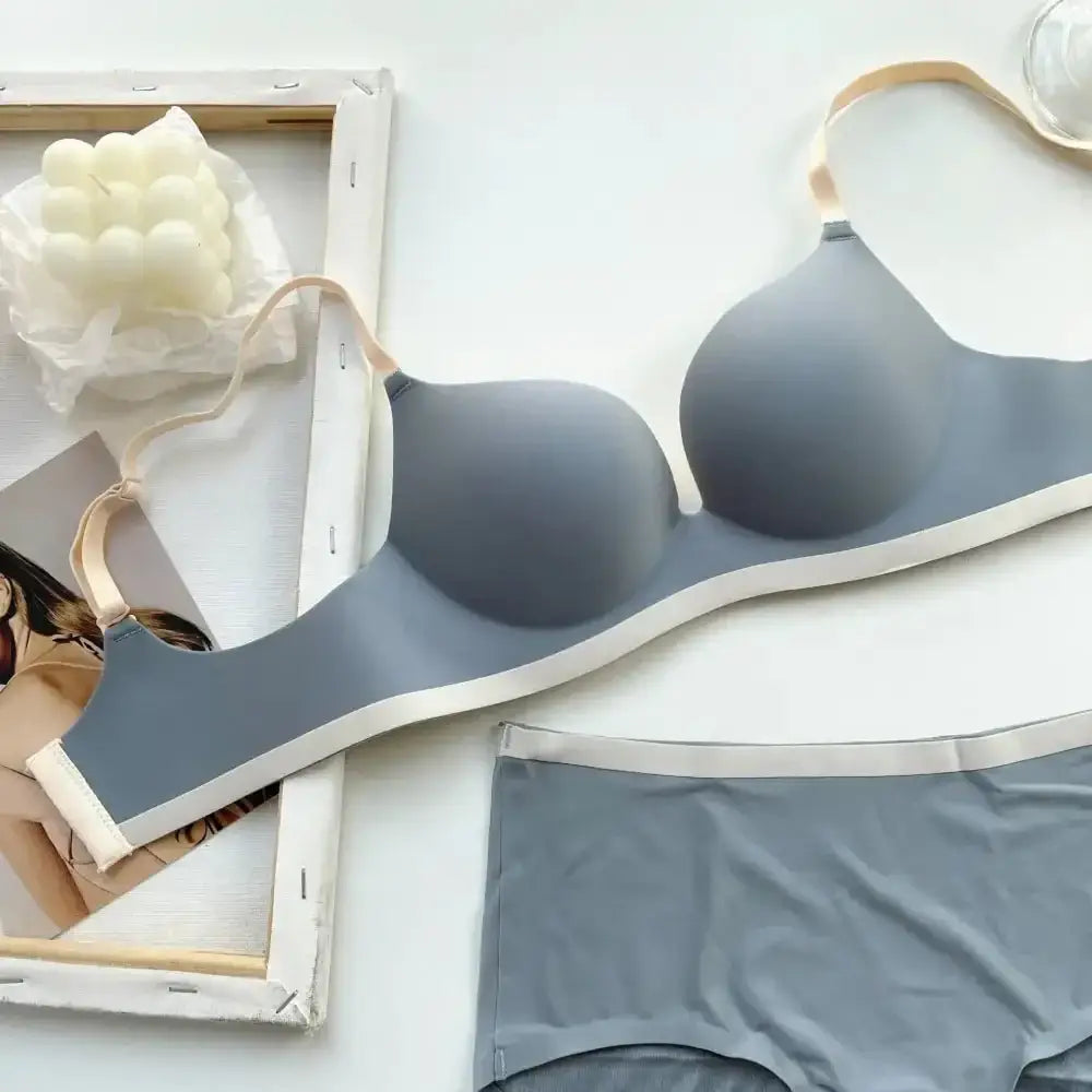 Seamless Bras for Women Comfort Wireless Underwear Women's No Steel Ring Bralette 3/4 Cup Glossy Bra Female 32 34 36 38 Lingerie - The Lady's Haven