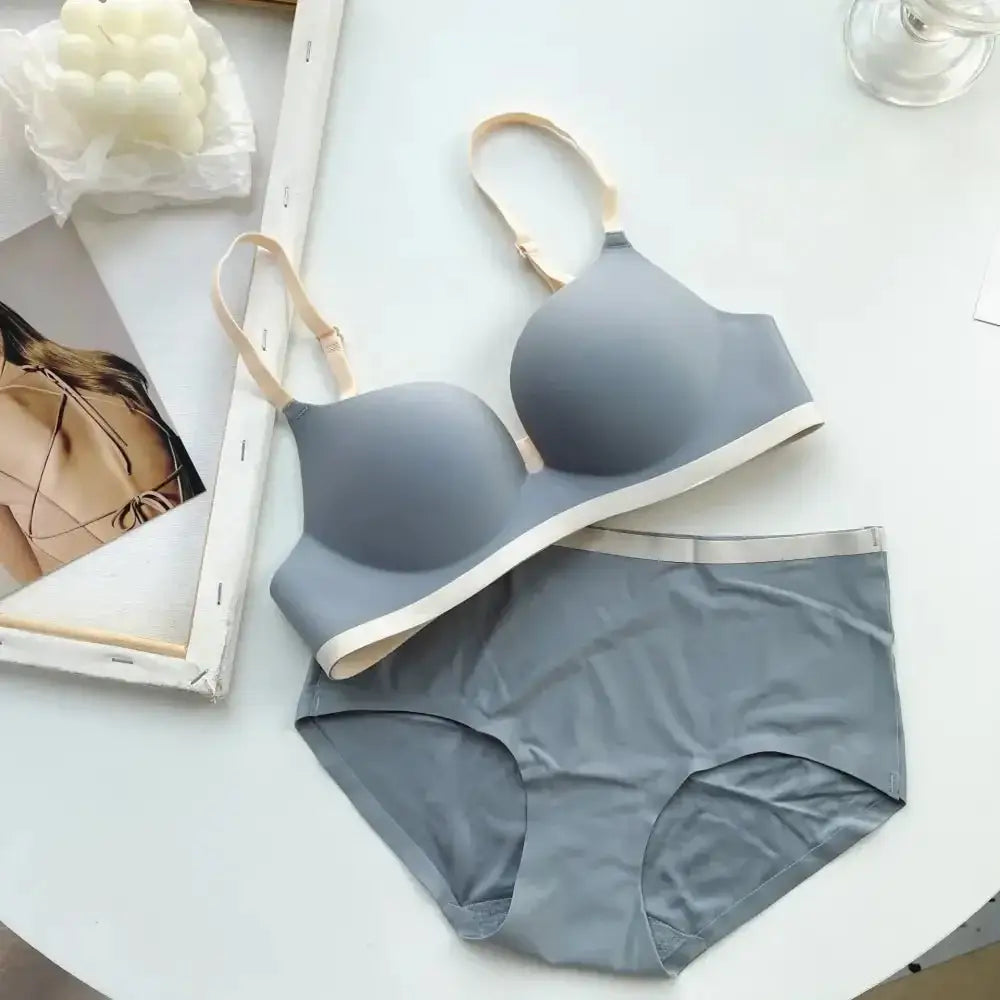 Seamless Bras for Women Comfort Wireless Underwear Women's No Steel Ring Bralette 3/4 Cup Glossy Bra Female 32 34 36 38 Lingerie - The Lady's Haven