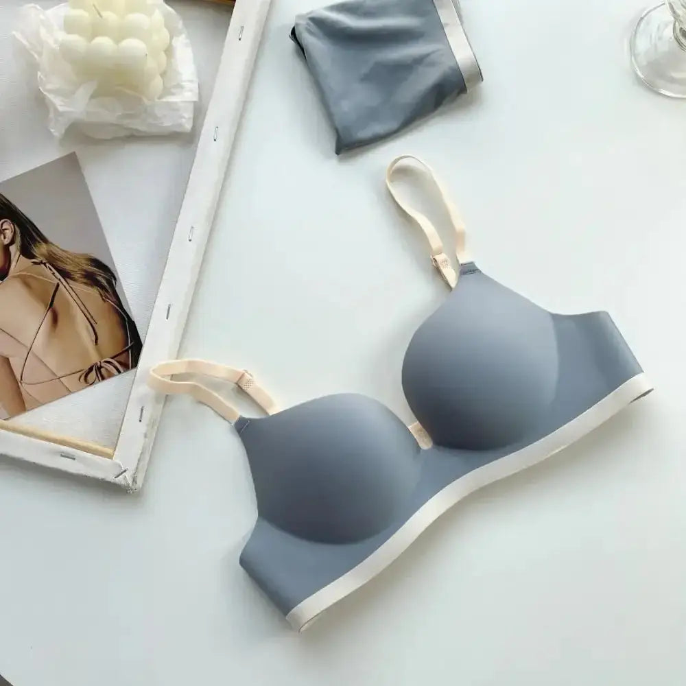 Seamless Bras for Women Comfort Wireless Underwear Women's No Steel Ring Bralette 3/4 Cup Glossy Bra Female 32 34 36 38 Lingerie - The Lady's Haven