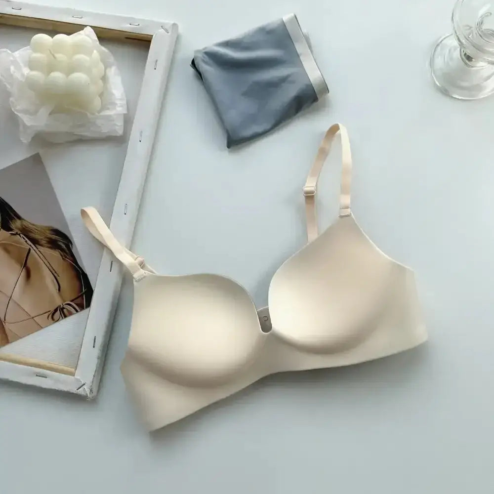 Seamless Bras for Women Comfort Wireless Underwear Women's No Steel Ring Bralette 3/4 Cup Glossy Bra Female 32 34 36 38 Lingerie - The Lady's Haven