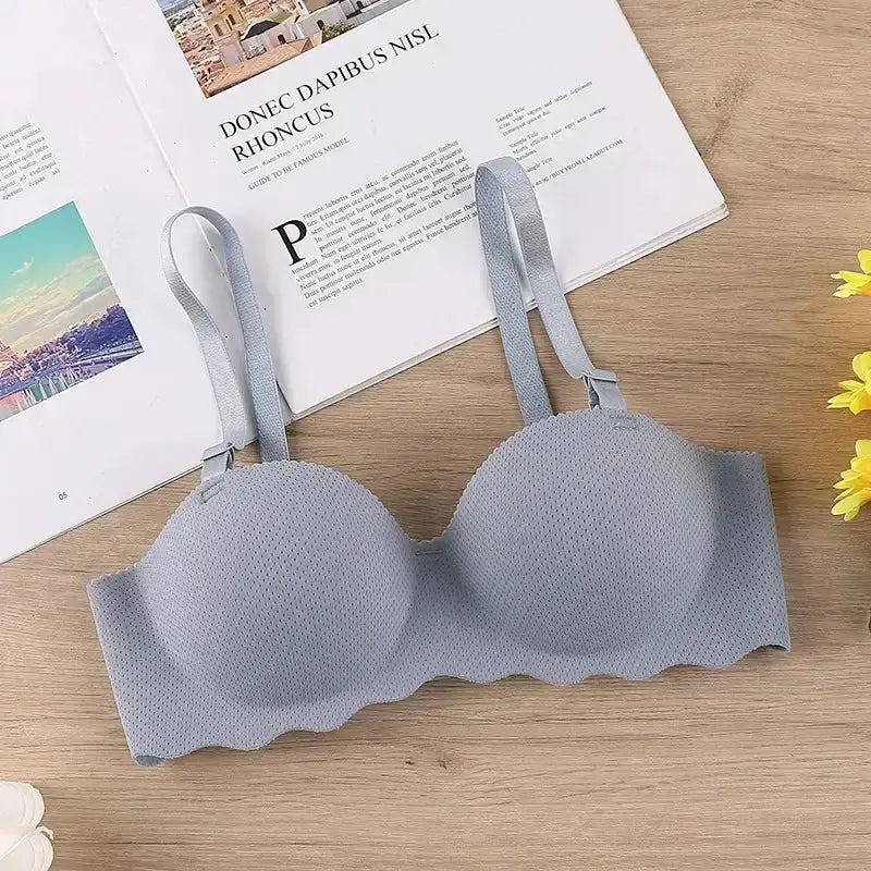 Sexy Bras Push Up Seamless Underwear for Women Solid Color Wireless Lingerie One - pieces Gather Convertible Straps Brassiere - The Lady's Haven