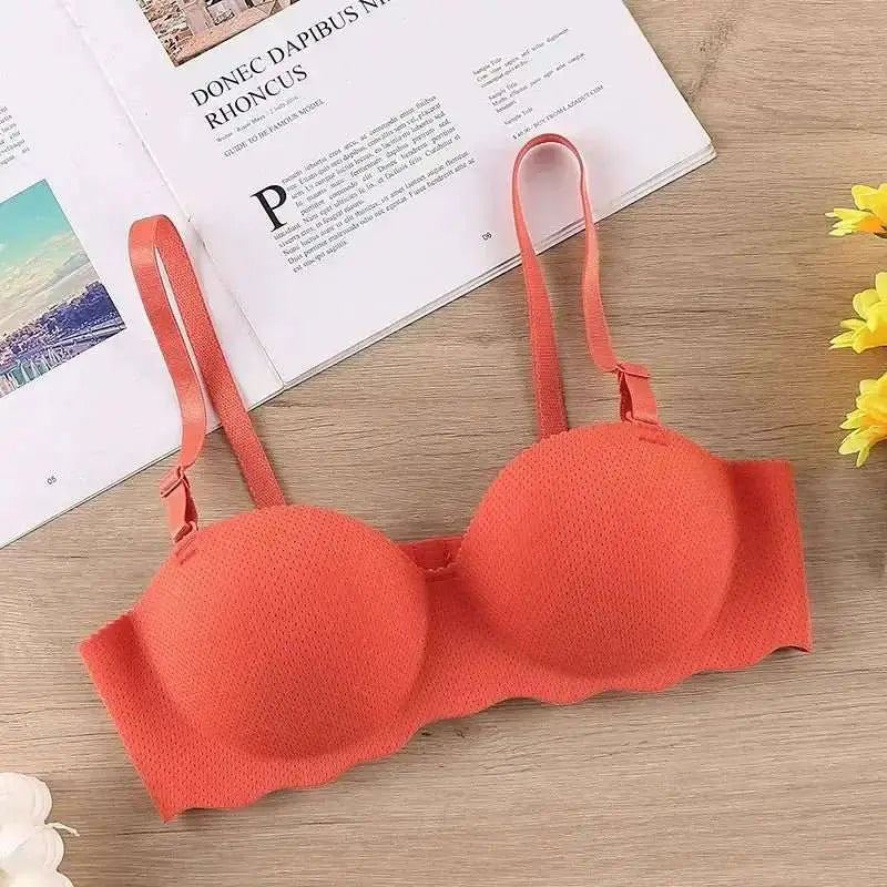 Sexy Bras Push Up Seamless Underwear for Women Solid Color Wireless Lingerie One - pieces Gather Convertible Straps Brassiere - The Lady's Haven