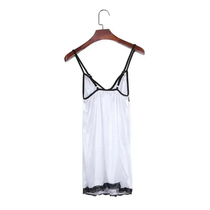 Sexy Nightgown For Women Sexy Nightie Sleepwear Plus Size Lace Floral Female Lingerie Suspenders Nightdress Robe Babydoll Summer - The Lady's Haven