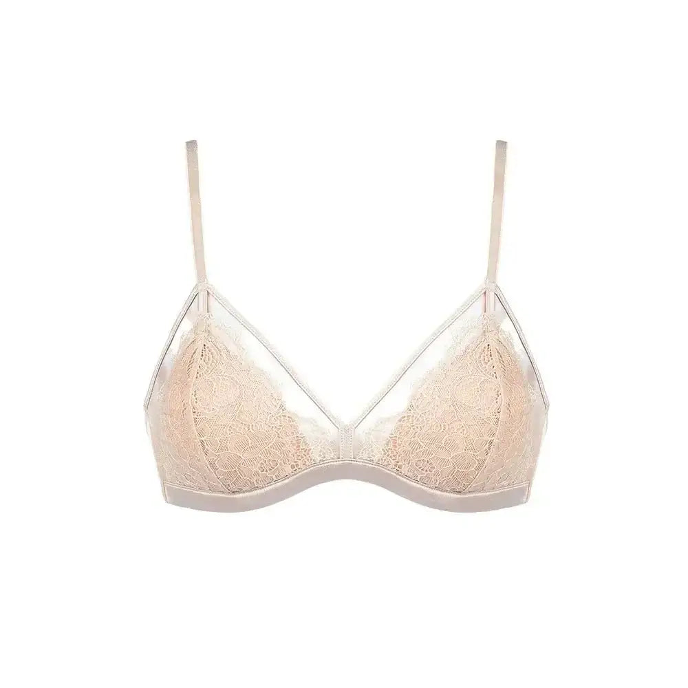 Women's French Style Thin Lace Sexy Bras Ladies Sexy Lingerie Push Up Bra Breathable Comfortable Wireless Bra Bralette Women Bra - The Lady's Haven