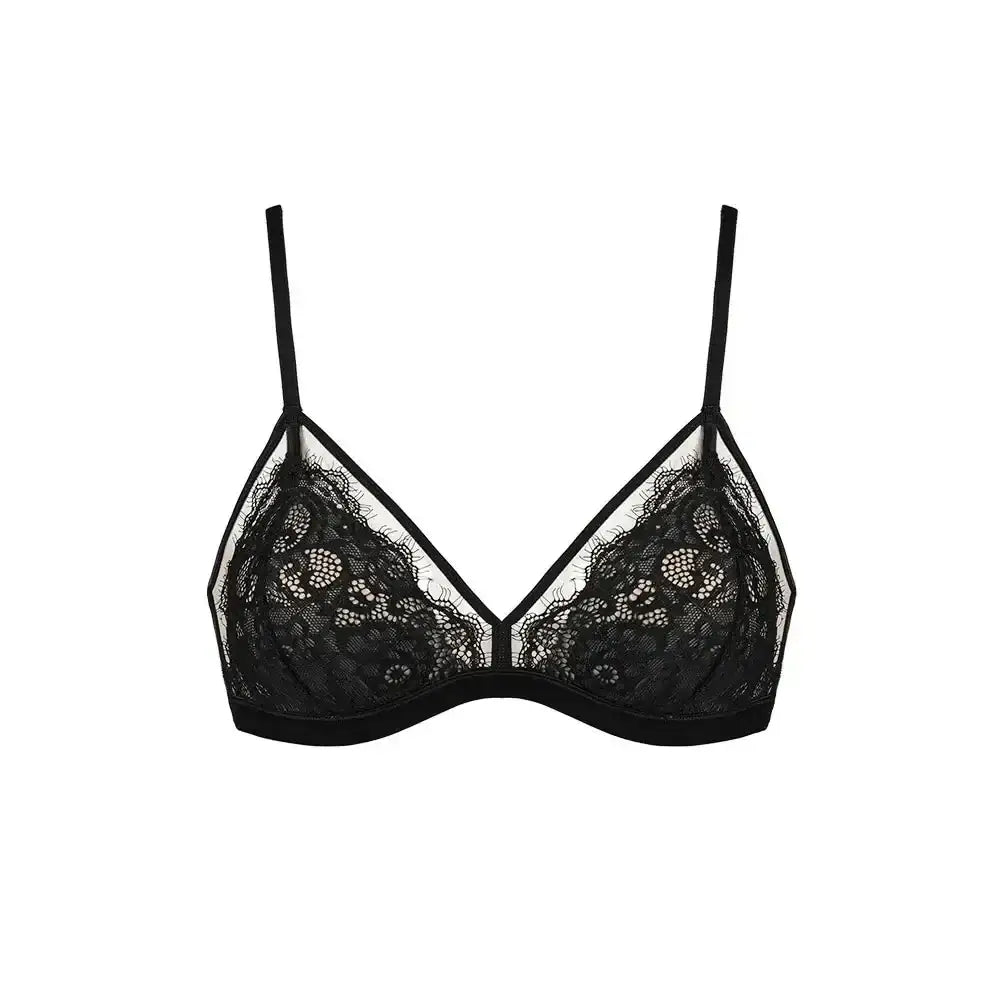 Women's French Style Thin Lace Sexy Bras Ladies Sexy Lingerie Push Up Bra Breathable Comfortable Wireless Bra Bralette Women Bra - The Lady's Haven