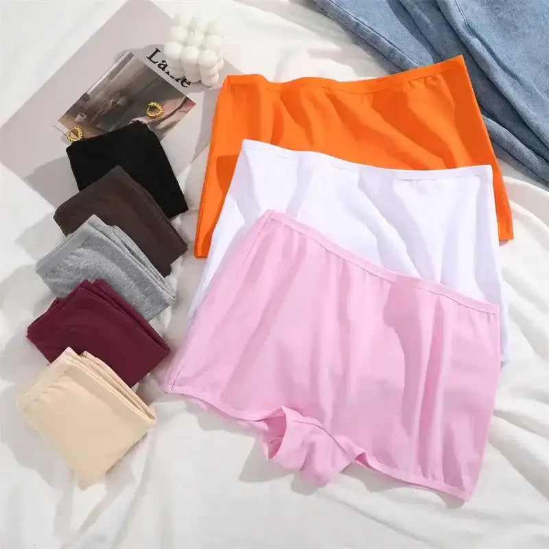 Women's Panties Cotton Seamless Sports Boxers Underwear Female Solid Color Briefs Cozy Lingerie Intimate Underpants XS - XL - The Lady's Haven