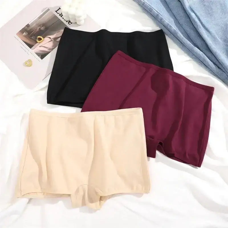 Women's Panties Cotton Seamless Sports Boxers Underwear Female Solid Color Briefs Cozy Lingerie Intimate Underpants XS - XL - The Lady's Haven