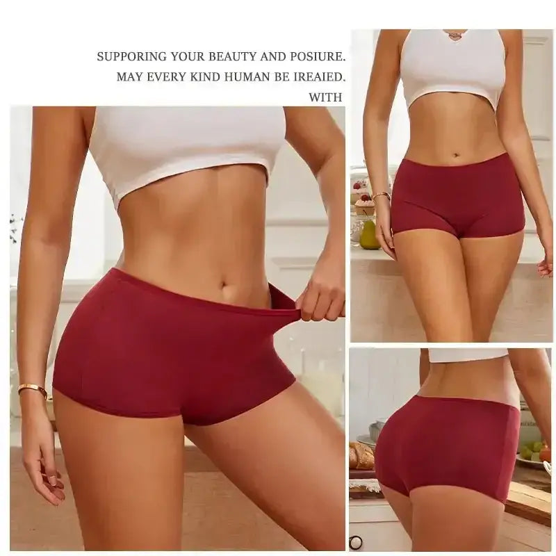 Women's Panties Cotton Seamless Sports Boxers Underwear Female Solid Color Briefs Cozy Lingerie Intimate Underpants XS - XL - The Lady's Haven