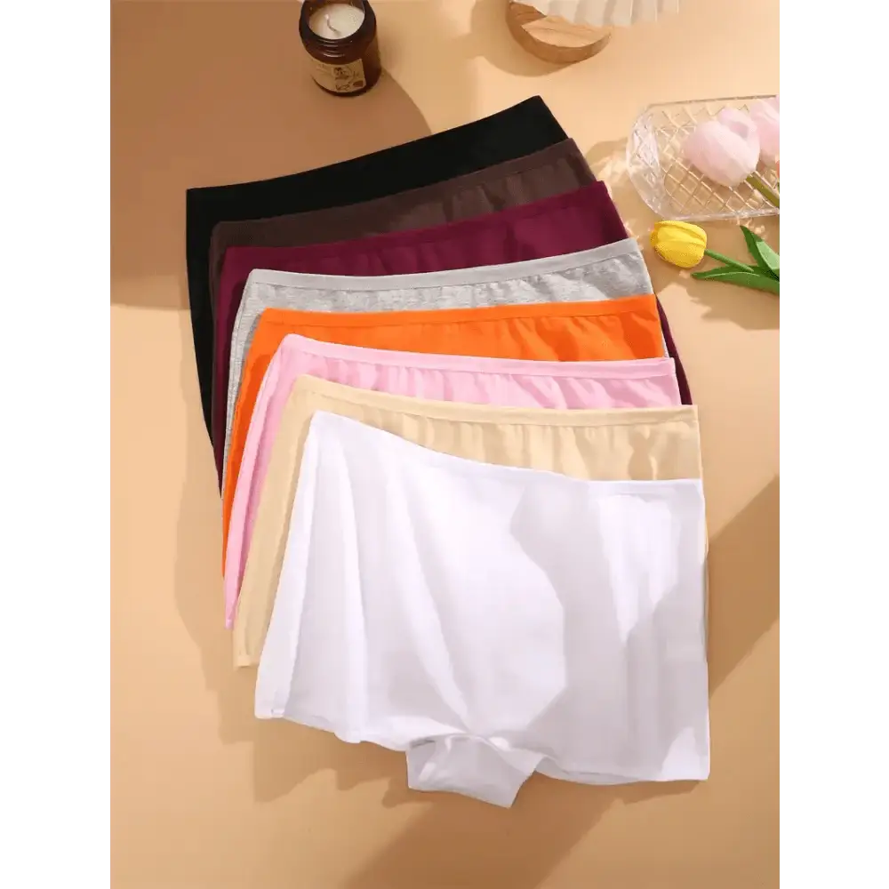 Women's Panties Cotton Seamless Sports Boxers Underwear Female Solid Color Briefs Cozy Lingerie Intimate Underpants XS - XL - The Lady's Haven